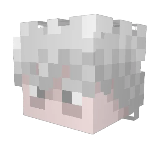 ONE4ALL Minecraft avatar head, 3D render
