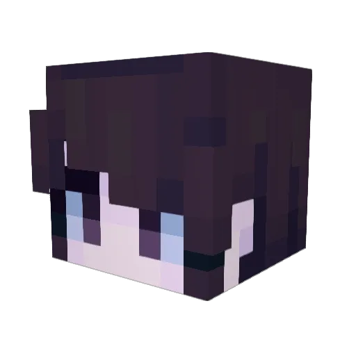 ONE75 Minecraft avatar head, 3D render