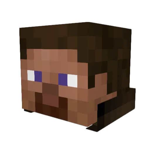 ONECHEEKWNDR Minecraft avatar head, 3D render
