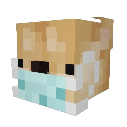 ONEJIANzzz Minecraft avatar head, 3D render