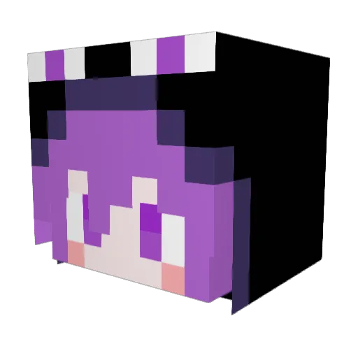ONEKAITO Minecraft avatar head, 3D render
