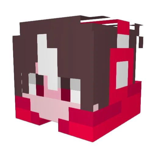 ONE_ONE_GAC Minecraft avatar head, 3D render