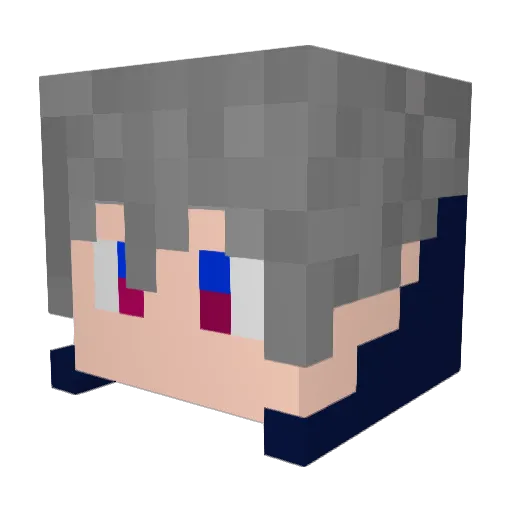 ONGGZ Minecraft avatar head, 3D render