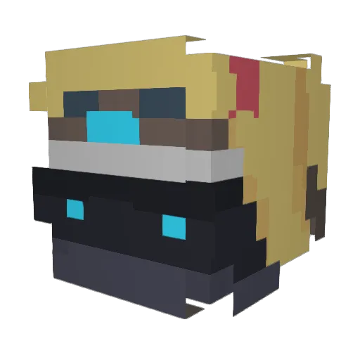 ONITENN Minecraft avatar head, 3D render