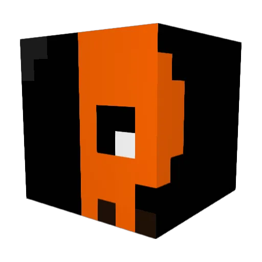 ONI_2 Minecraft avatar head, 3D render