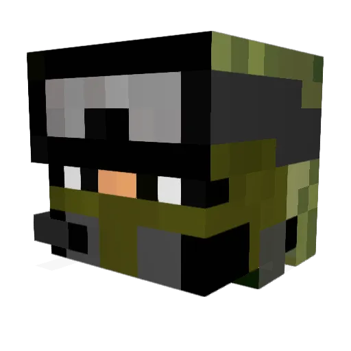 ONIsa Minecraft avatar head, 3D render