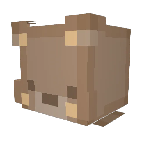 ONLYLOOK Minecraft avatar head, 3D render