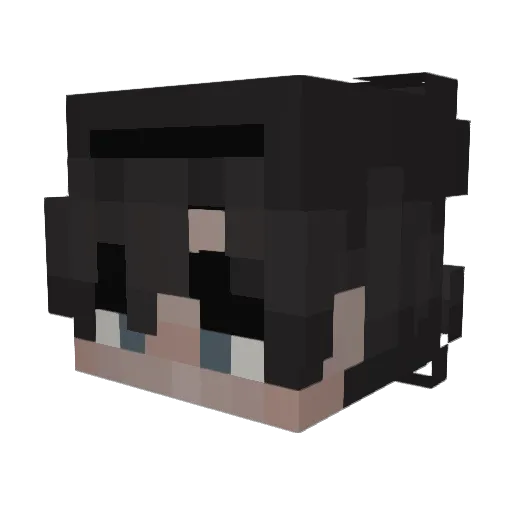 ONMTH Minecraft avatar head, 3D render