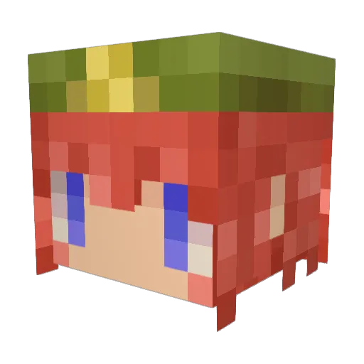 ONSHIN Minecraft avatar head, 3D render