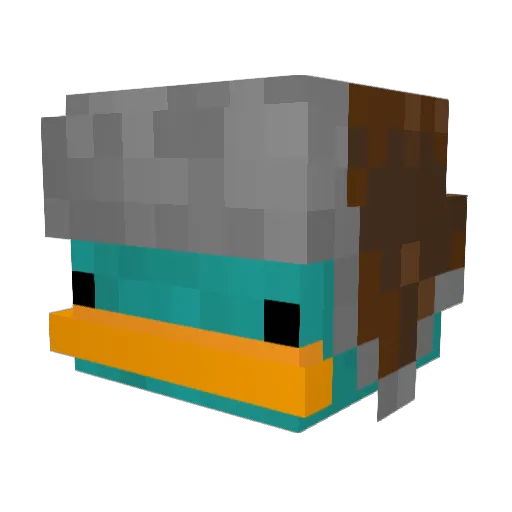 ONUROVER Minecraft avatar head, 3D render