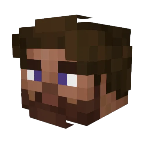 ONYOURR6 Minecraft avatar head, 3D render