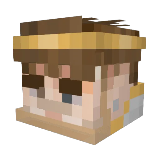ONealsdad Minecraft avatar head, 3D render