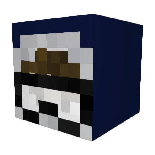 ONeils Minecraft avatar head, 3D render