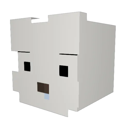 ONelex Minecraft avatar head, 3D render