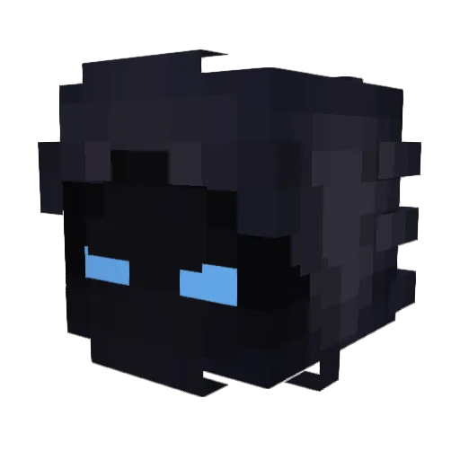 OO9L Minecraft avatar head, 3D render