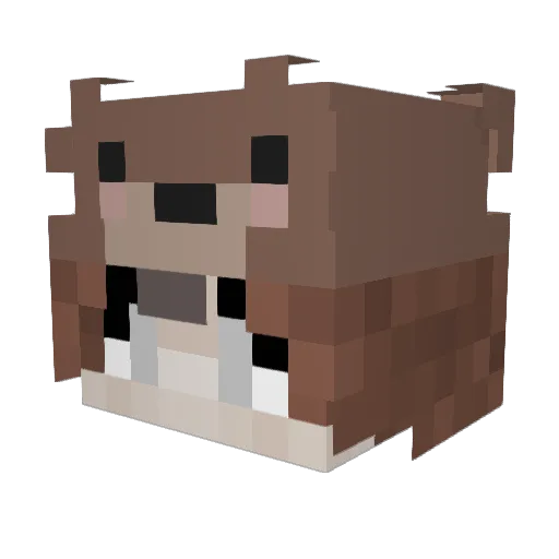 OOFROYO Minecraft avatar head, 3D render