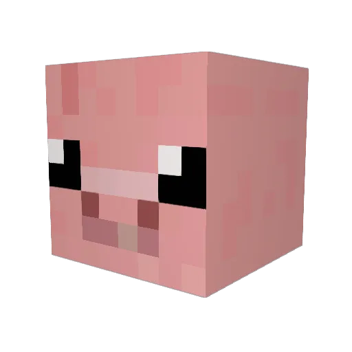 OOMHENKIE Minecraft avatar head, 3D render