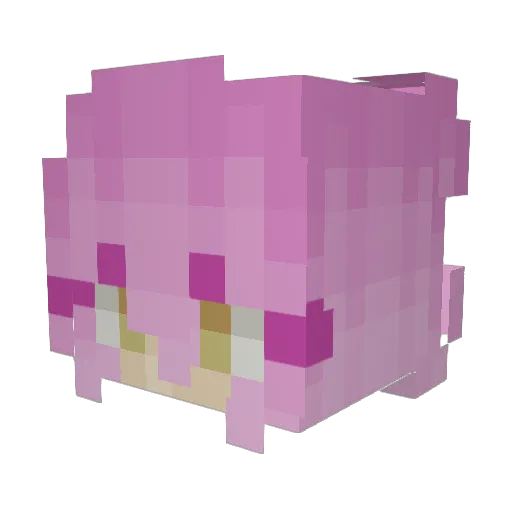 OOTixoOO Minecraft avatar head, 3D render