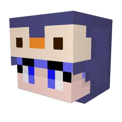 OOri_ Minecraft avatar head, 3D render