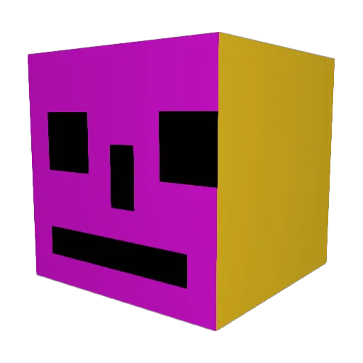 OPAPiloot8 Minecraft avatar head, 3D render