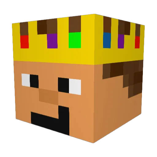 OPExplosives Minecraft avatar head, 3D render