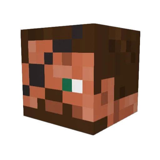 OPGunslingerJack Minecraft avatar head, 3D render
