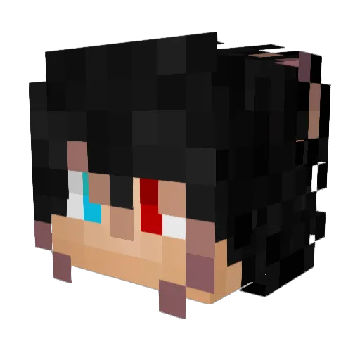 OPJASON Minecraft avatar head, 3D render
