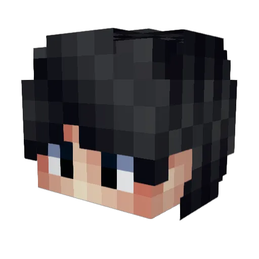 OPMU Minecraft avatar head, 3D render