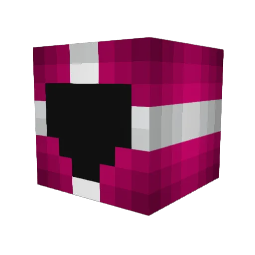 OPPAIIII Minecraft avatar head, 3D render