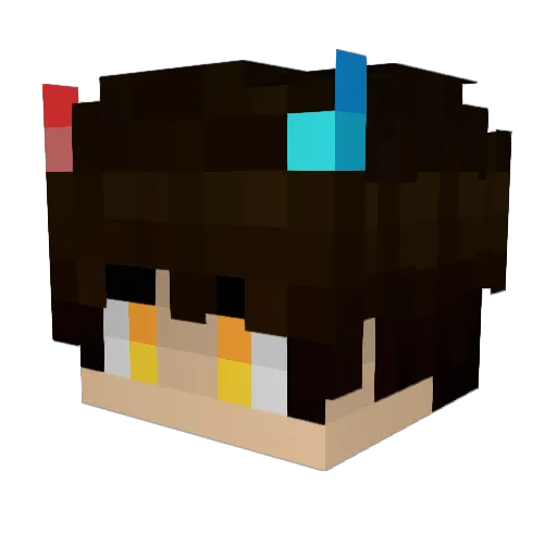 OPPILIF20 Minecraft avatar head, 3D render