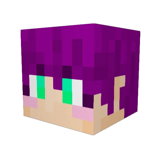 OPQZ Minecraft avatar head, 3D render