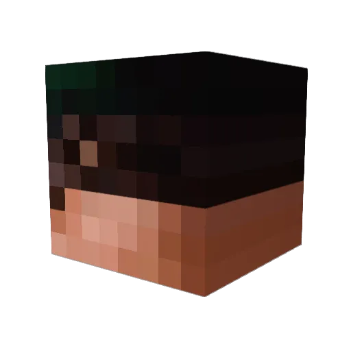 OPSJIM Minecraft avatar head, 3D render