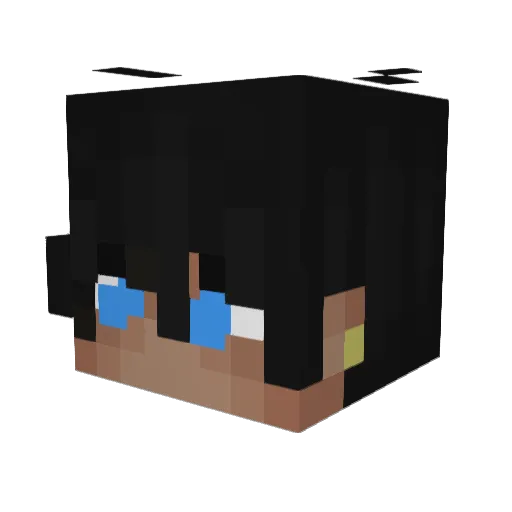 OPTIMUS_2 Minecraft avatar head, 3D render