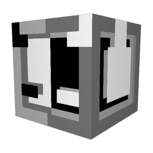 OPZXE Minecraft avatar head, 3D render