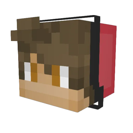 OP_Bagel Minecraft avatar head, 3D render