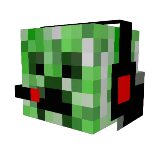 OP_NARUTO_XD Minecraft avatar head, 3D render