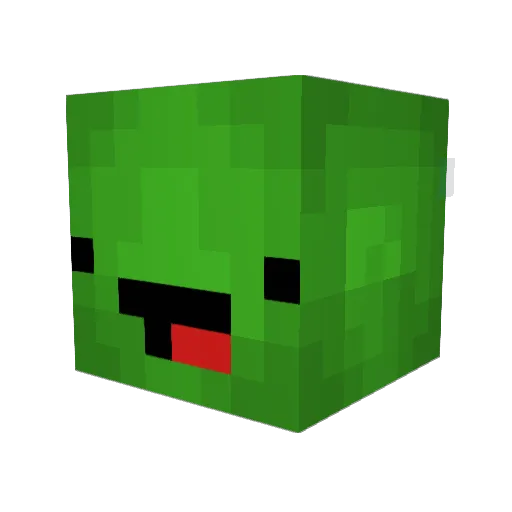 OPcps Minecraft avatar head, 3D render