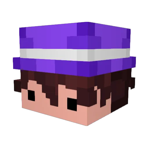 OPcrow81 Minecraft avatar head, 3D render