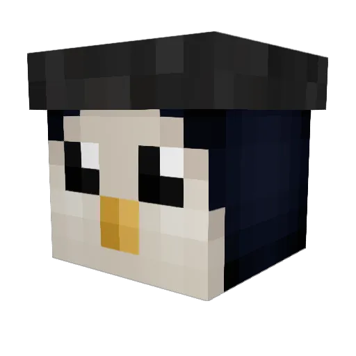 OPoul Minecraft avatar head, 3D render