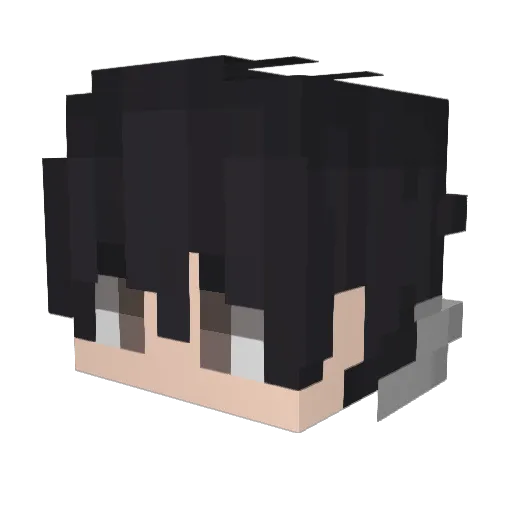 OPslider Minecraft avatar head, 3D render