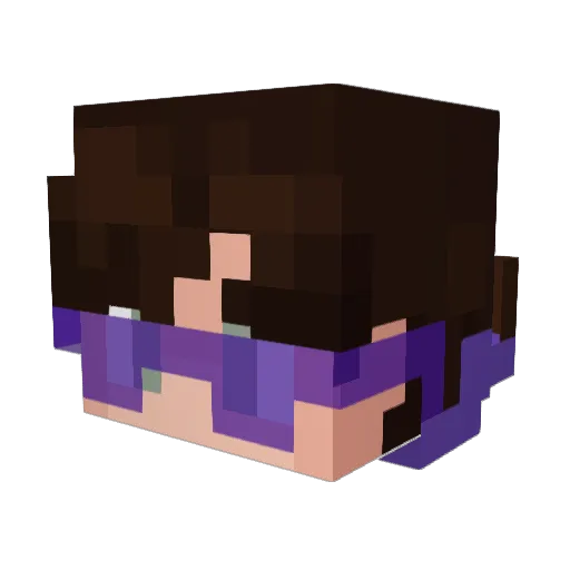 OPyatharth Minecraft avatar head, 3D render