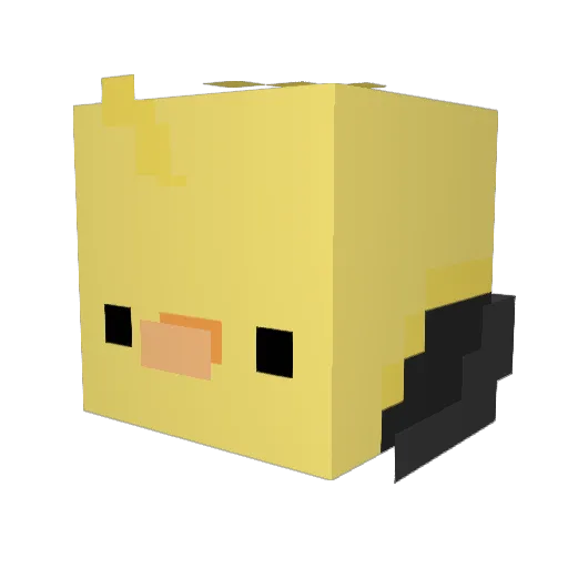 OQuaz Minecraft avatar head, 3D render