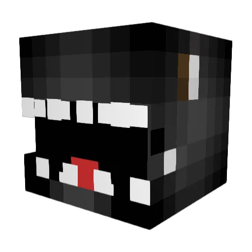 ORANGES_1 Minecraft avatar head, 3D render