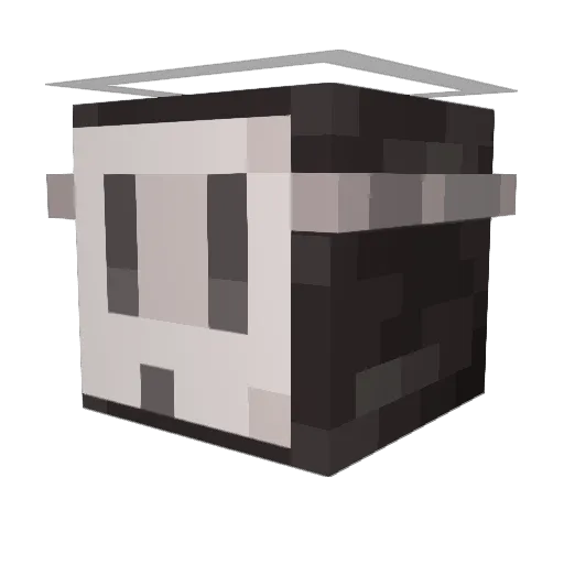 ORBOT2HA Minecraft avatar head, 3D render