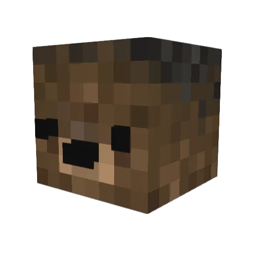 OREGRIM Minecraft avatar head, 3D render