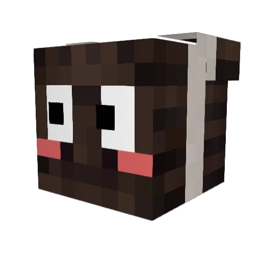OREOumai Minecraft avatar head, 3D render