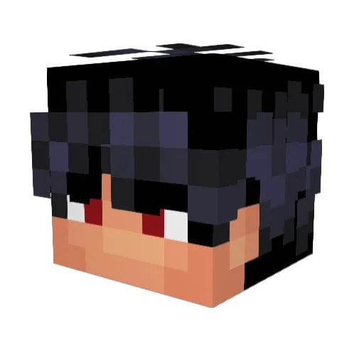 ORHANo7 Minecraft avatar head, 3D render