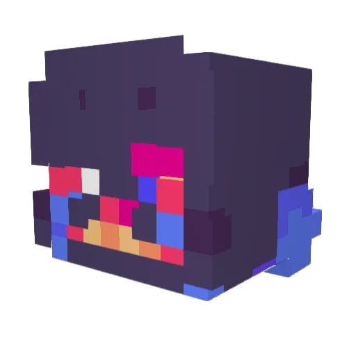 ORIGINALFATAL Minecraft avatar head, 3D render