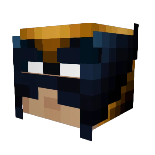 ORION528 Minecraft avatar head, 3D render
