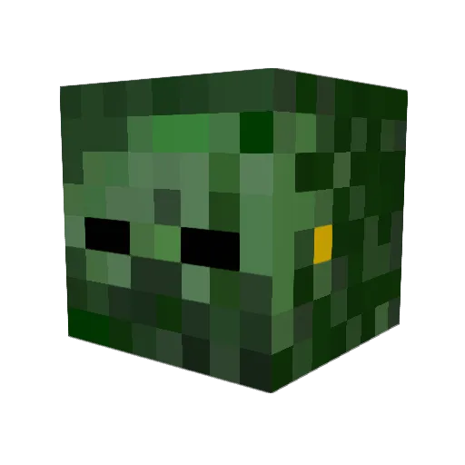 ORIONMAND Minecraft avatar head, 3D render